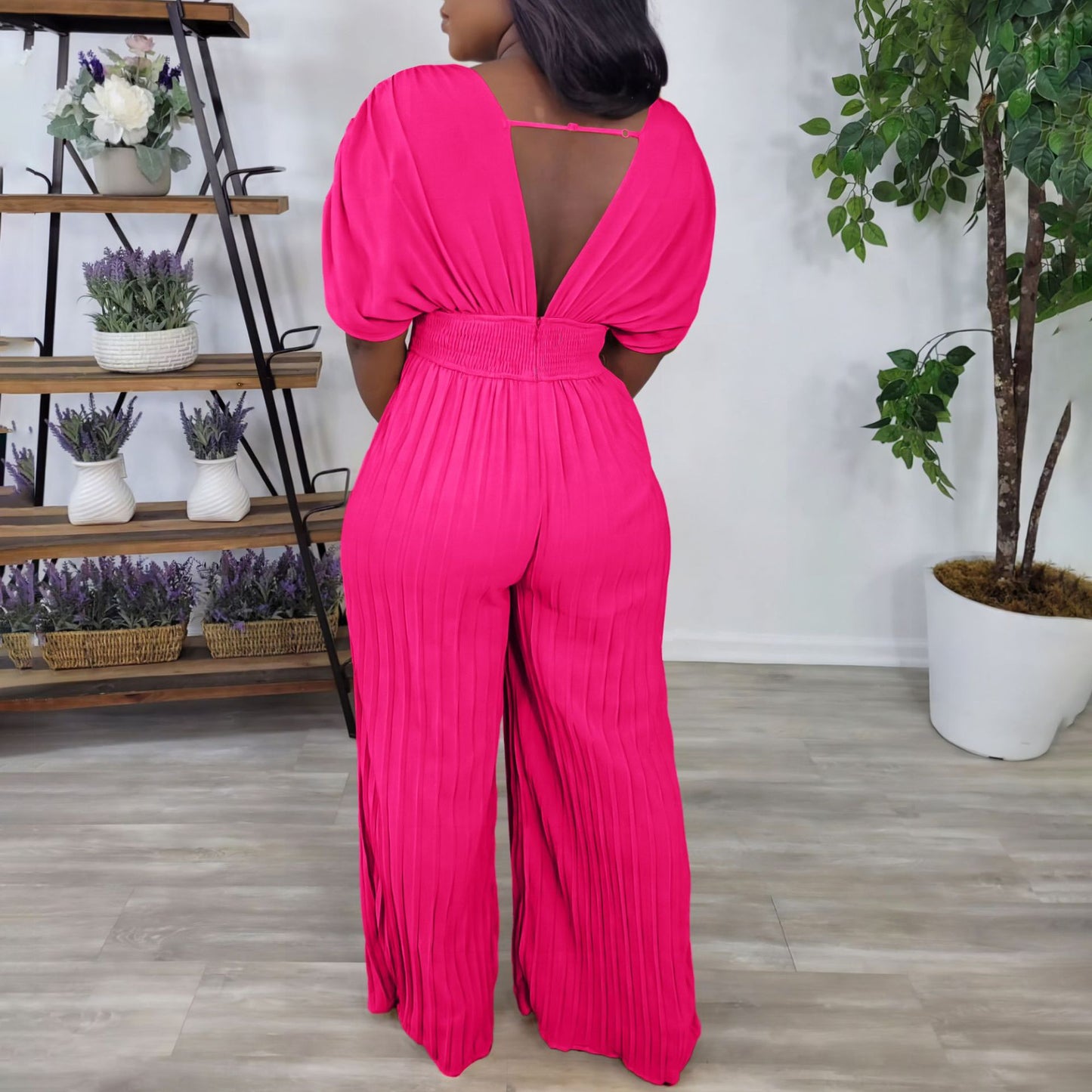 LADIES ONE PIECE JUMPSUIT MUSTARD YELLOW / PINK / KHAKI BEIGE (SIZE S - 3XL)