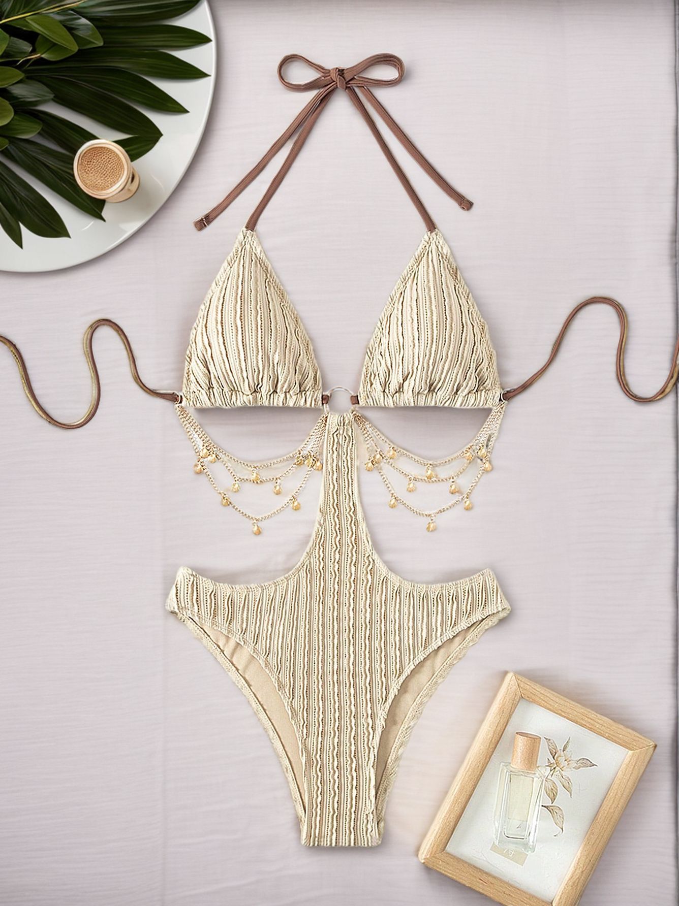 LADIES ONE PIECE SWIMSUIT SWIMWEAR (SIZE S - XL)
