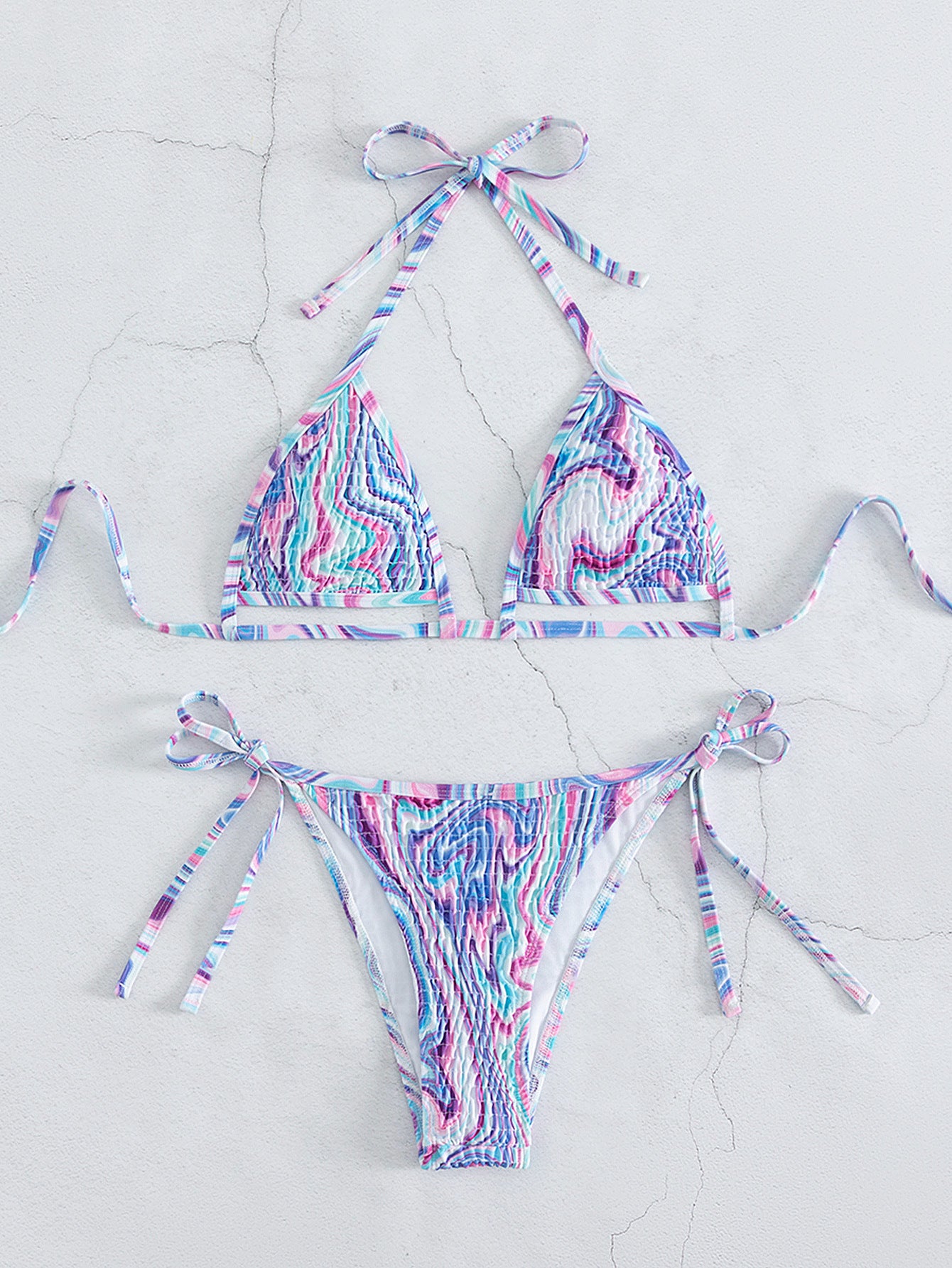LADIES TWO PIECE BIKINI SWIMWEAR (SIZE S - L)