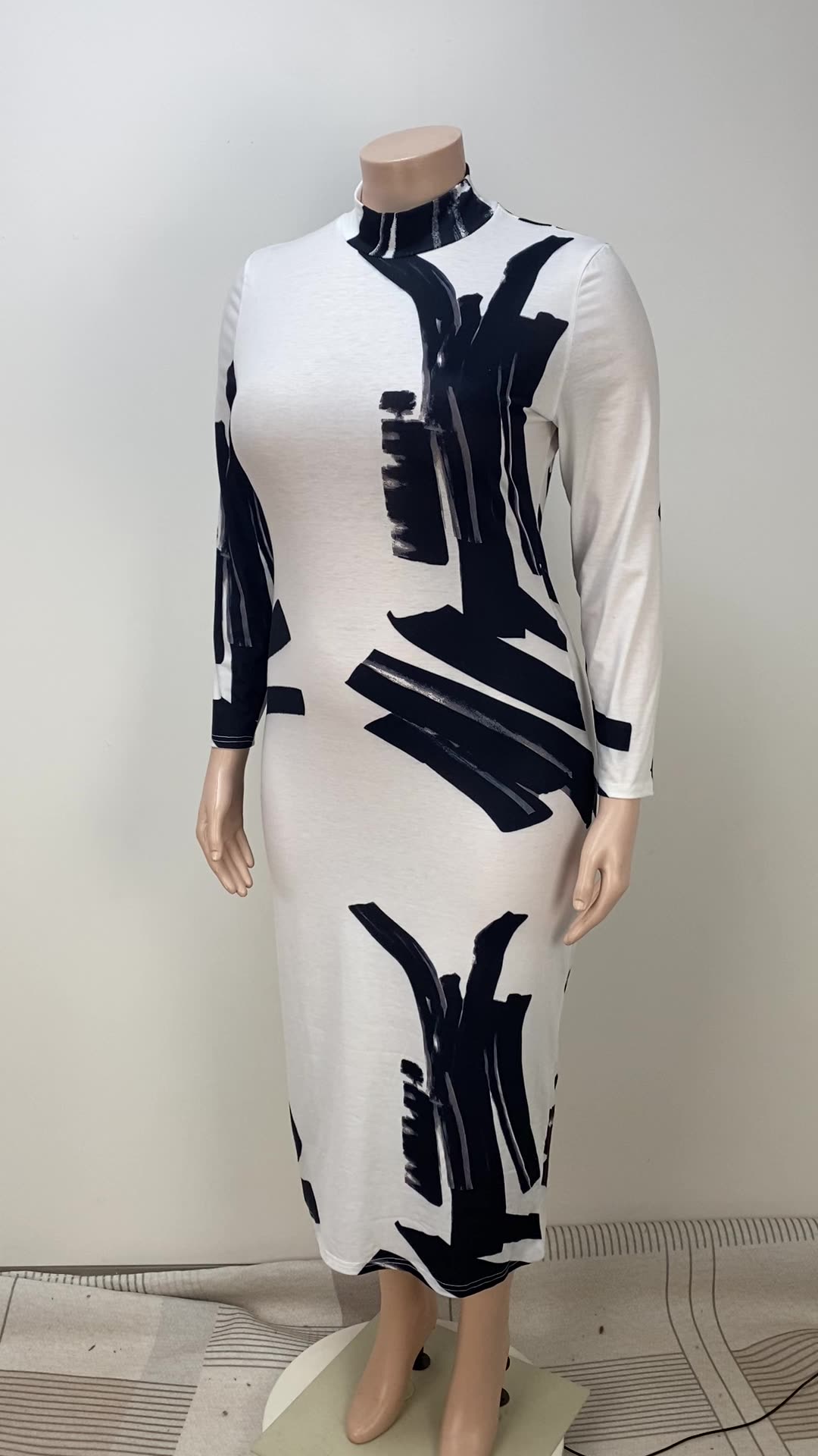 LADIES PLUS SIZE DRESS (SIZE XL - 5XL)