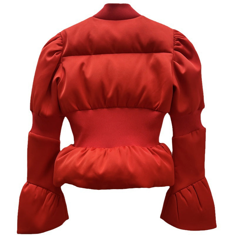 LADIES PUFFER JACKET RED (SIZE S - L)