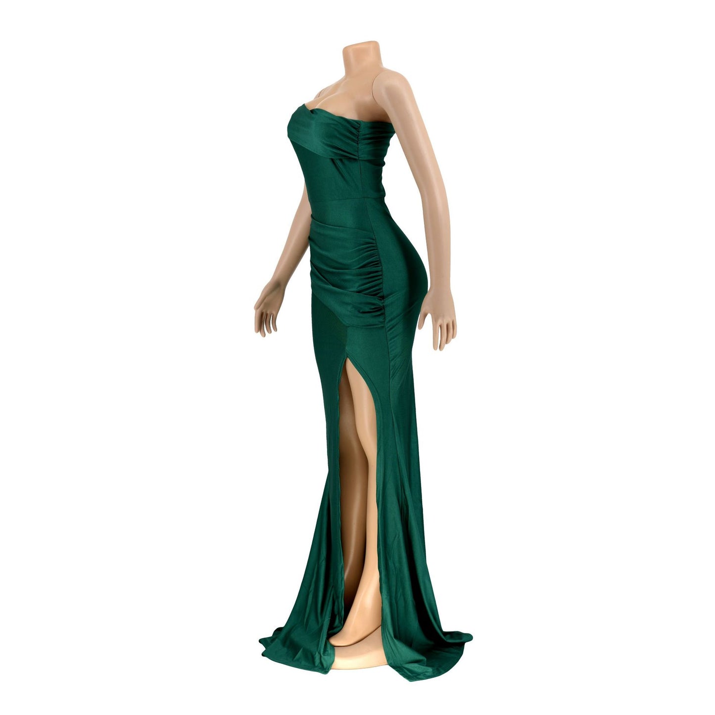 LADIES ONE SHOULDER EVENING DRESS VARIOUS COLOURS (SIZE S - 2XL)