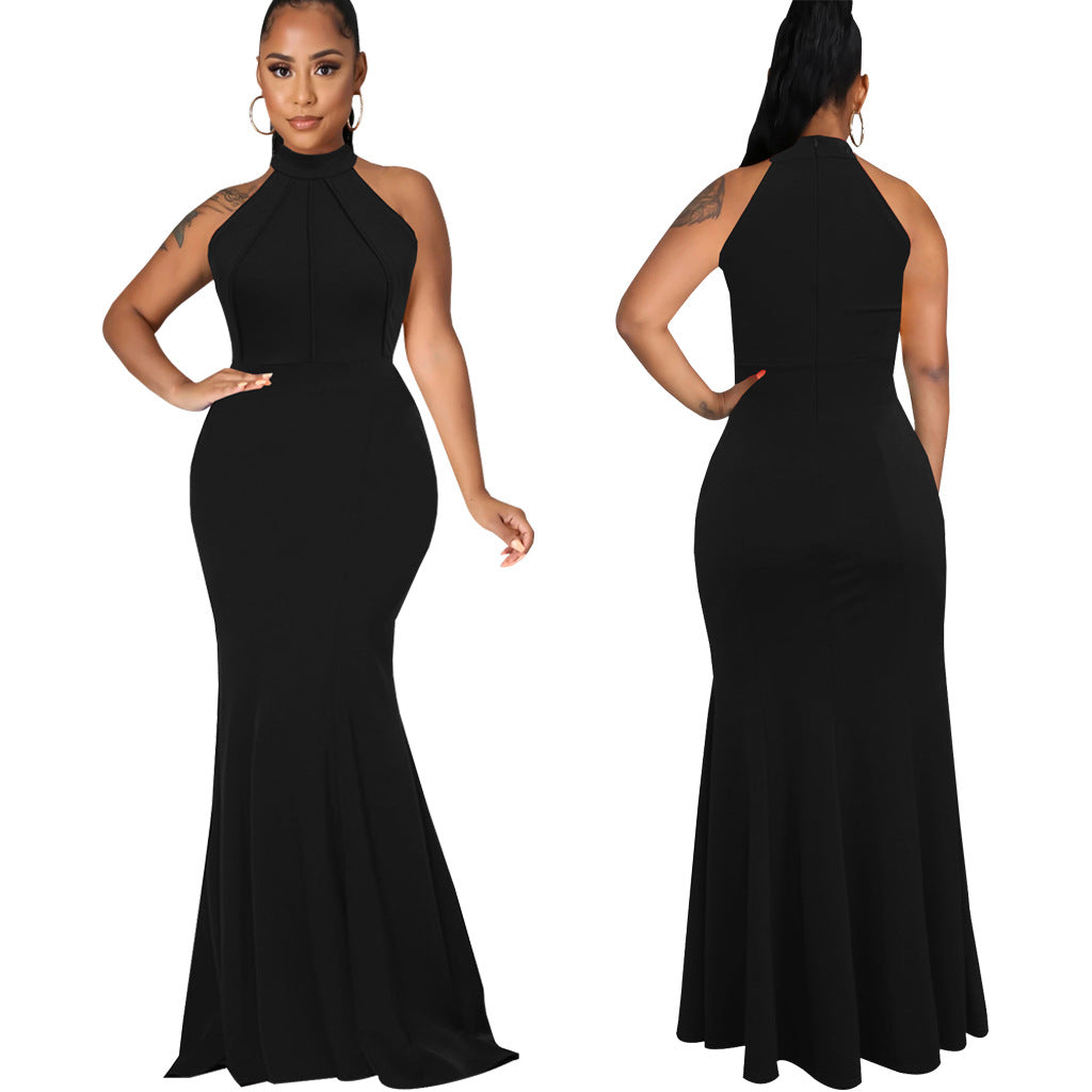 LADIES LONG SLEEVELESS DRESS VARIOUS COLOURS (SIZE S - 2XL)