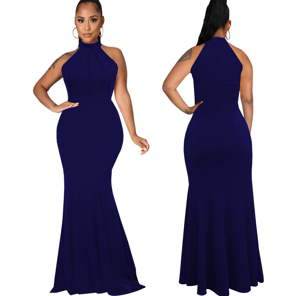 LADIES LONG SLEEVELESS DRESS VARIOUS COLOURS (SIZE S - 2XL)