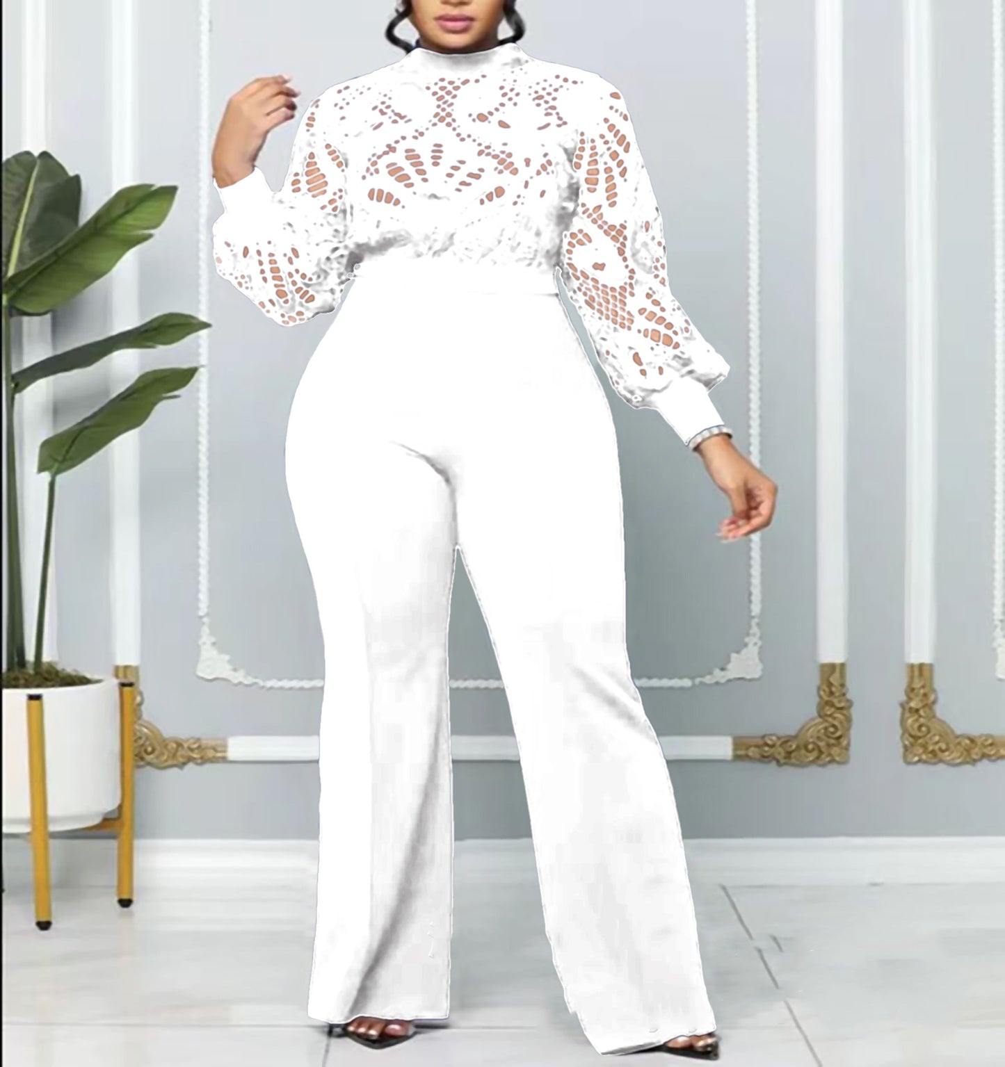 LADIES PLUS SIZE ONE PIECE JUMPSUIT BLUE / RED / BLACK / WHITE (SIZE S - 3XL)