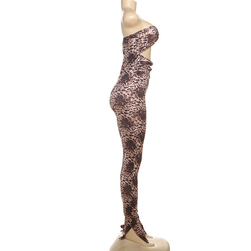 LADIES STRAPLESS JUMPSUIT COLOUR AS SHOWN (SIZE S - L)