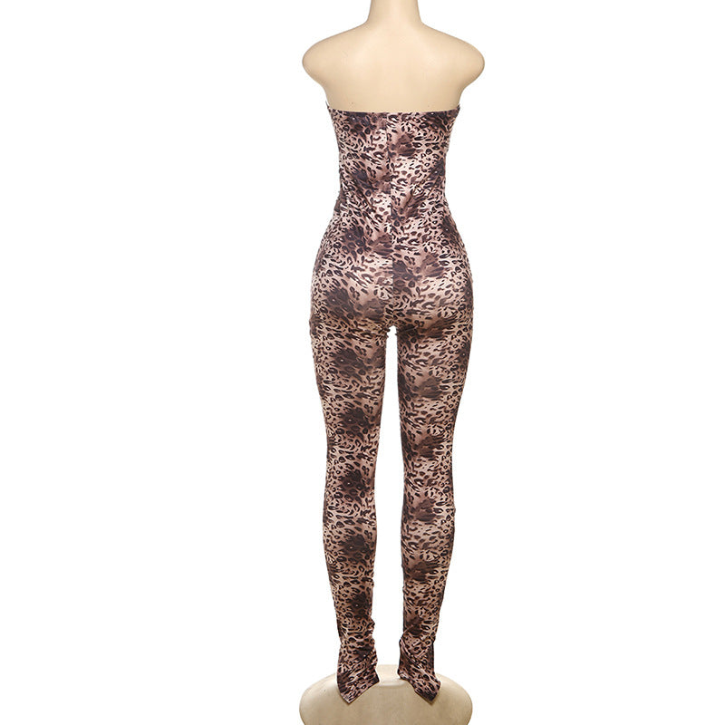 LADIES STRAPLESS JUMPSUIT COLOUR AS SHOWN (SIZE S - L)