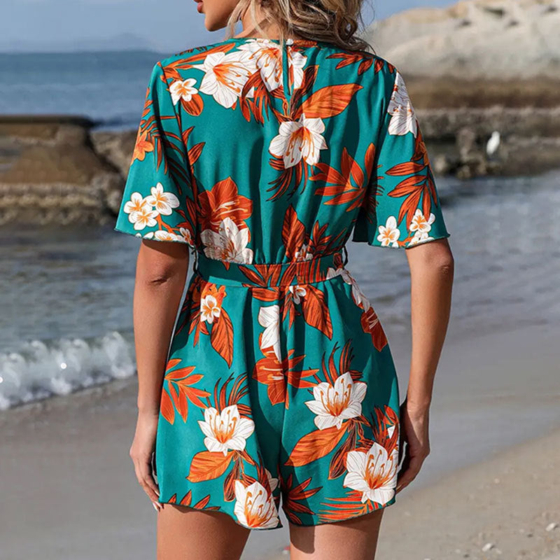 LADIES JUMPSUIT PLAYSUIT / ROMPER GREEN / BLACK / NAVY BLUE (SIZE S - L)