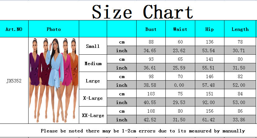 LADIES LONG SLEEVE PLAYSUIT / ROMPER 7 DIFFERENT COLOURS (SIZE S - 2XL)