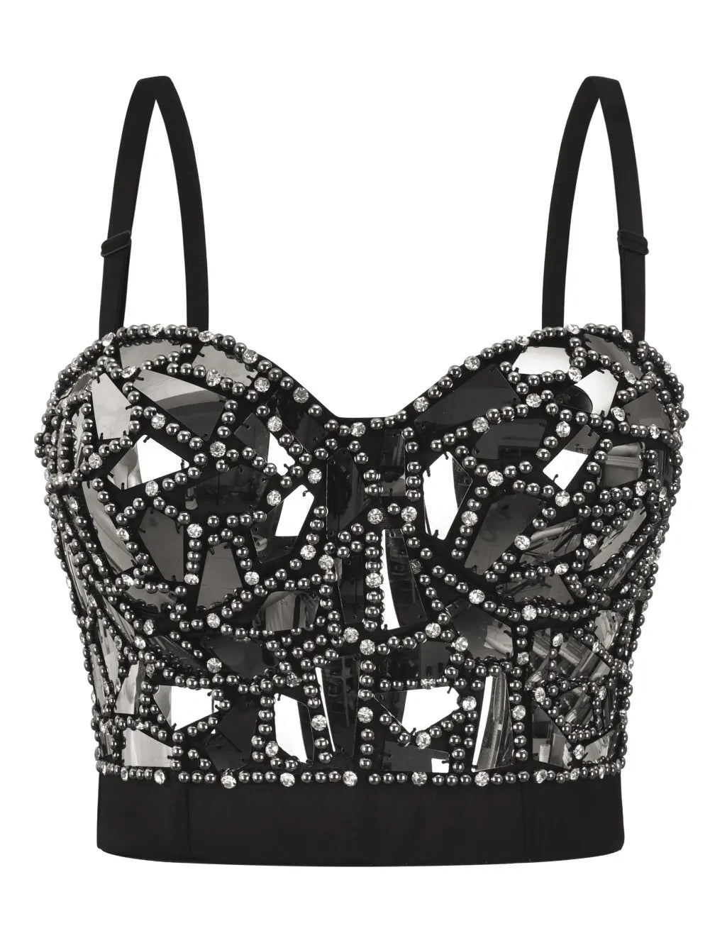 LADIES SEXY NIGHTCLUB PUSH UP BRA TOP CROP TOP COLOUR AS SHOWN (SIZE M - 2XL)