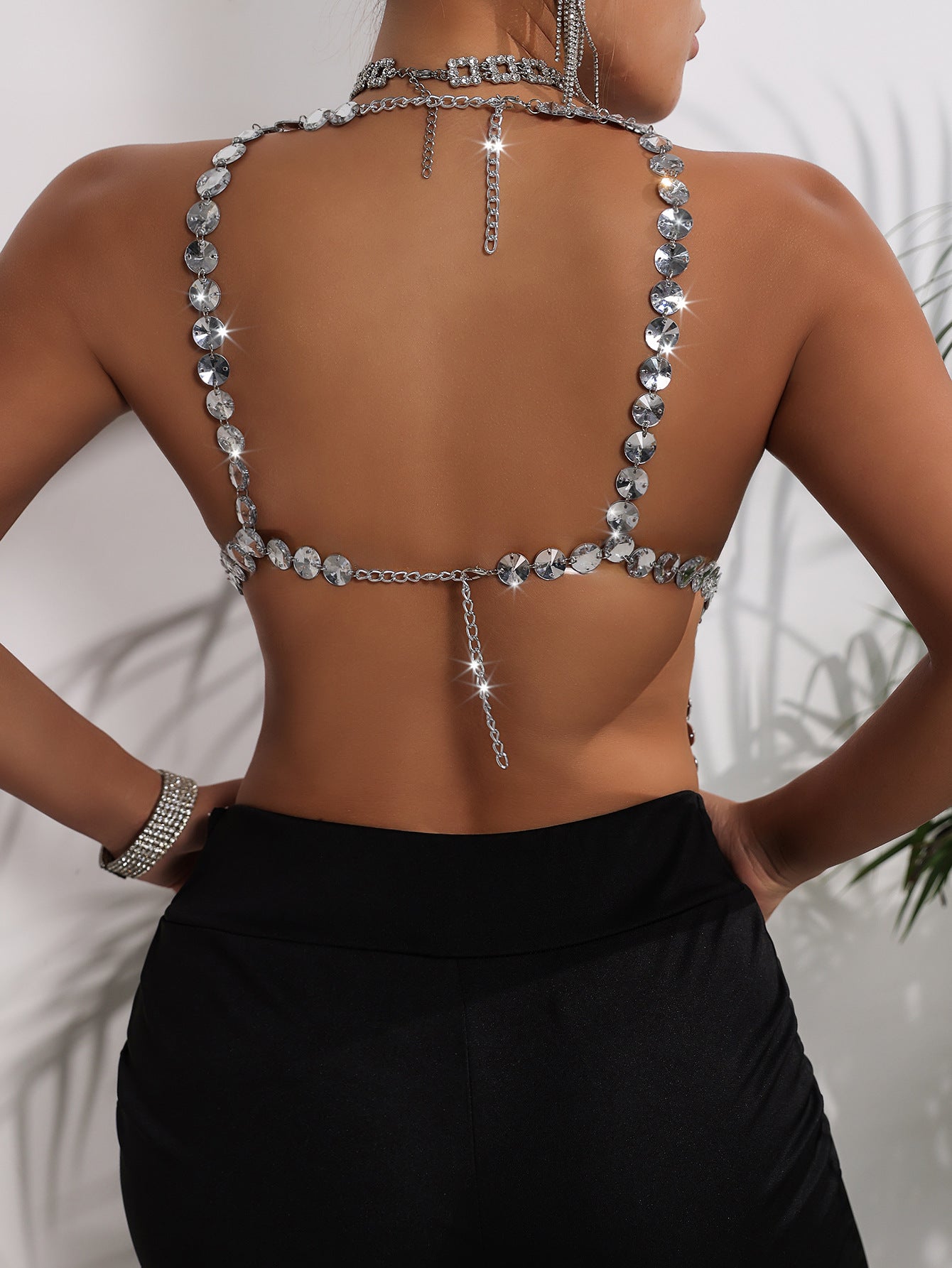 LADIES TASSEL TOP SILVER (FREE SIZE)
