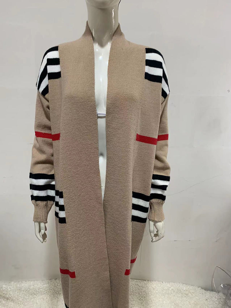 LADIES LONG SLEEVE CARDIGAN / COAT WHITE / GRAY / BLACK / CAMEL (SIZE S - XL)
