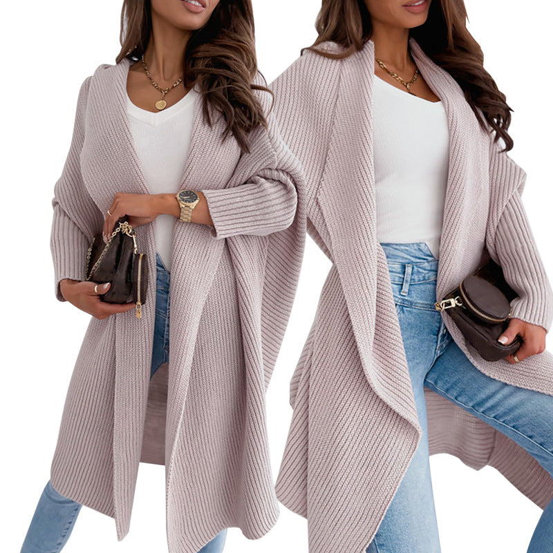 LADIES LONG SLEEVE SWEATER / CARDIGAN COAT (SIZE S - 2XL)