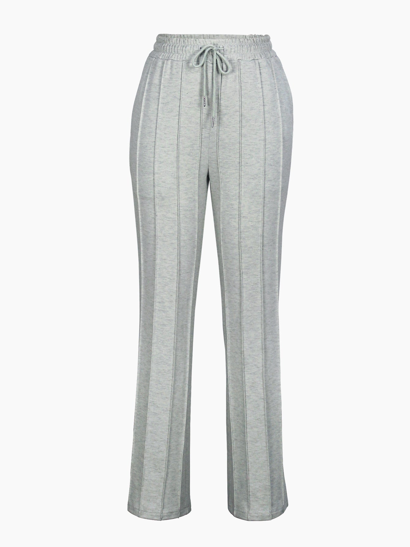 LADIES WIDE LEG TROUSERS GRAY (SIZE S - 2XL)