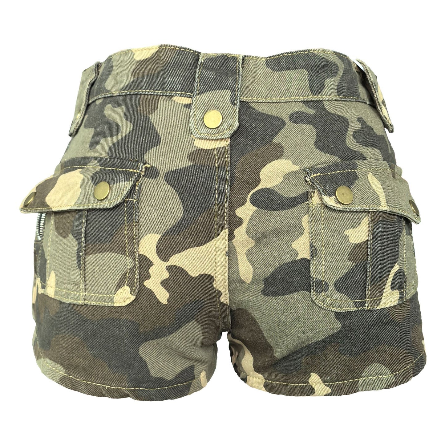 LADIES CARGO SHORTS CAMO (SIZE S - 2XL)