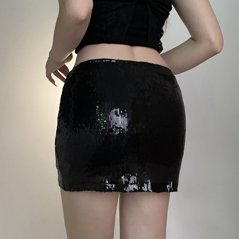 LADIES SEXY MINI SKIRT BROWN / BLACK (SIZE S - L)