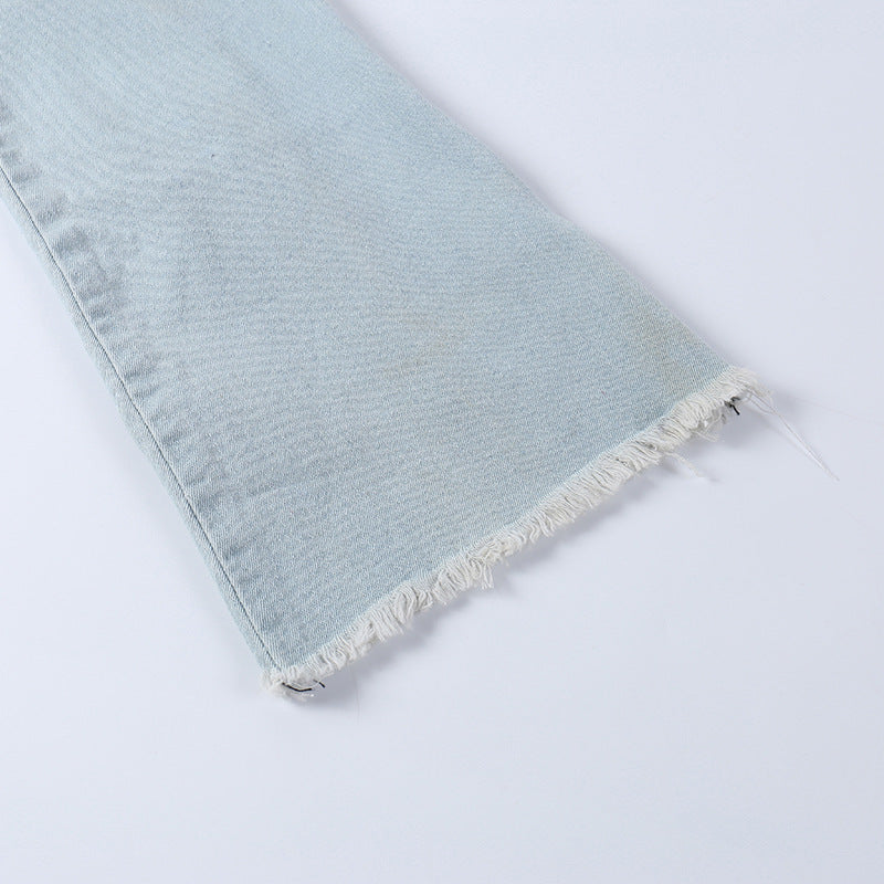 LADIES DENIM PLEATED MINI SKIRT BLUE (SIZE S - L)