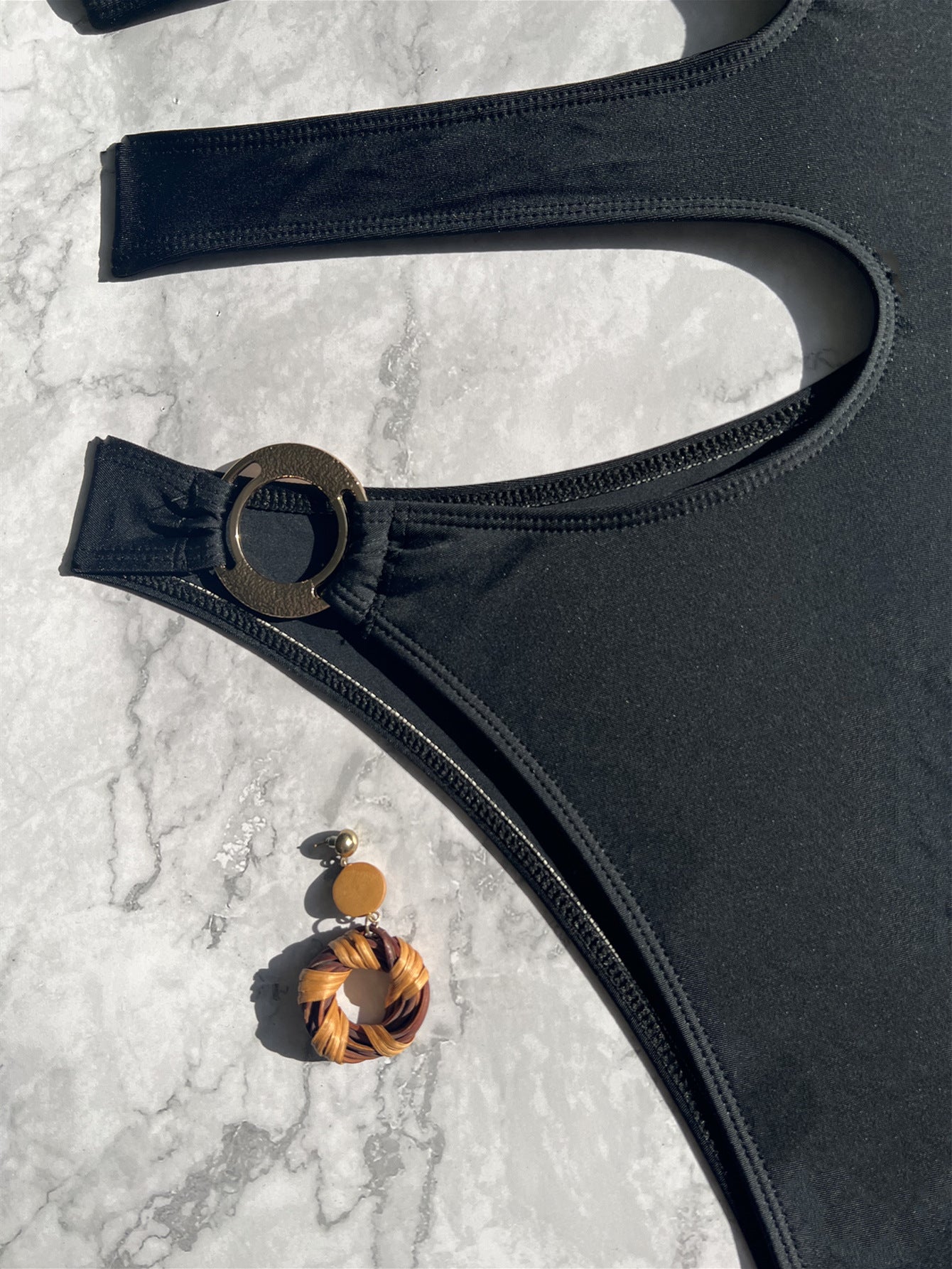 LADIES ONE PIECE SWIMSUIT BLACK (SIZE S - XL)