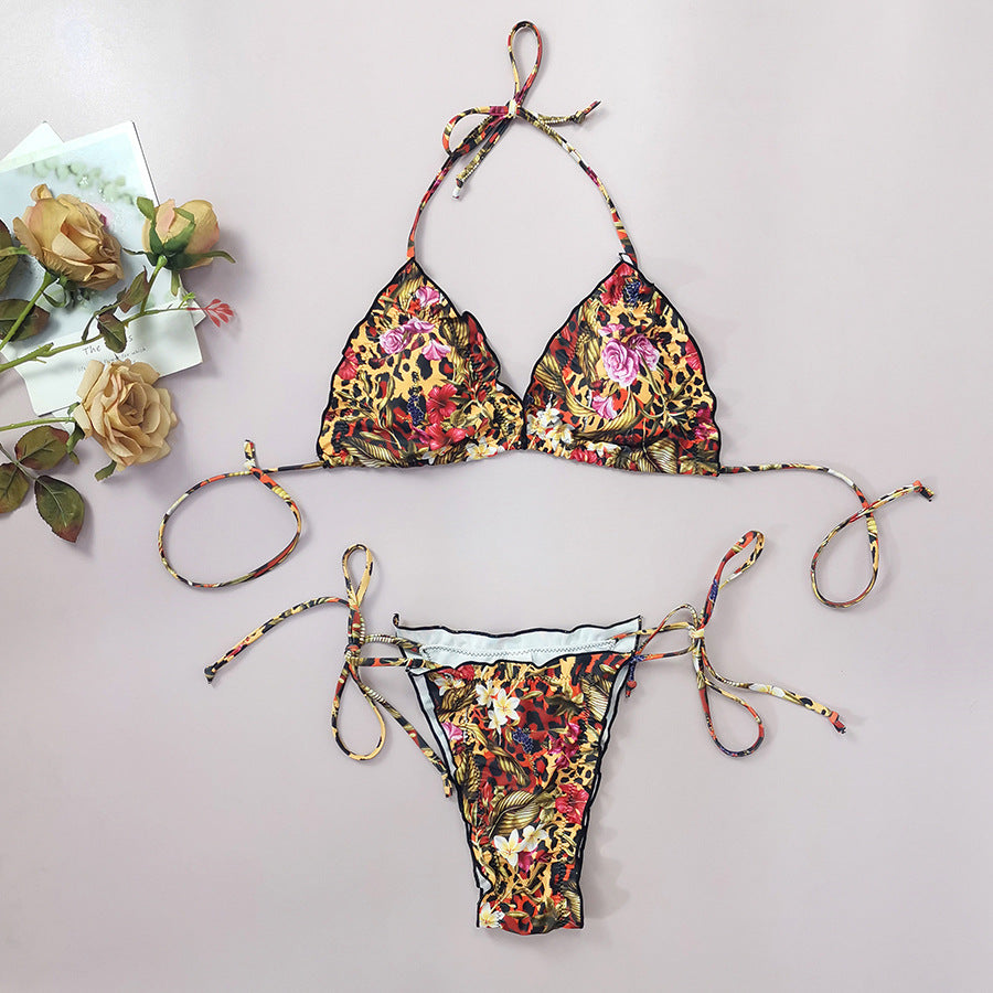 LADIES TWO PIECE SWIMSUIT MULTICOLOUR (SIZE S - L)