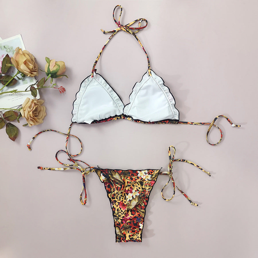 LADIES TWO PIECE SWIMSUIT MULTICOLOUR (SIZE S - L)