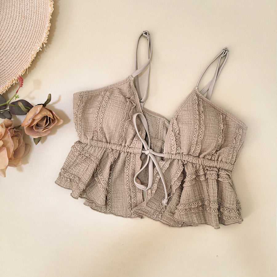 LADIES TWO PIECE BIKINI SWIMWEAR KHAKI-BEIGE (SIZE S - XL)