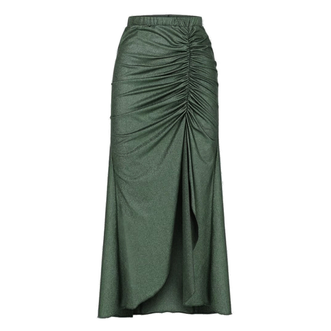 LADIES THREE PIECE BIKINI BEACHWEAR SWIMWEAR & SKIRT SET GREEN OLIVE (SIZE S - XL)