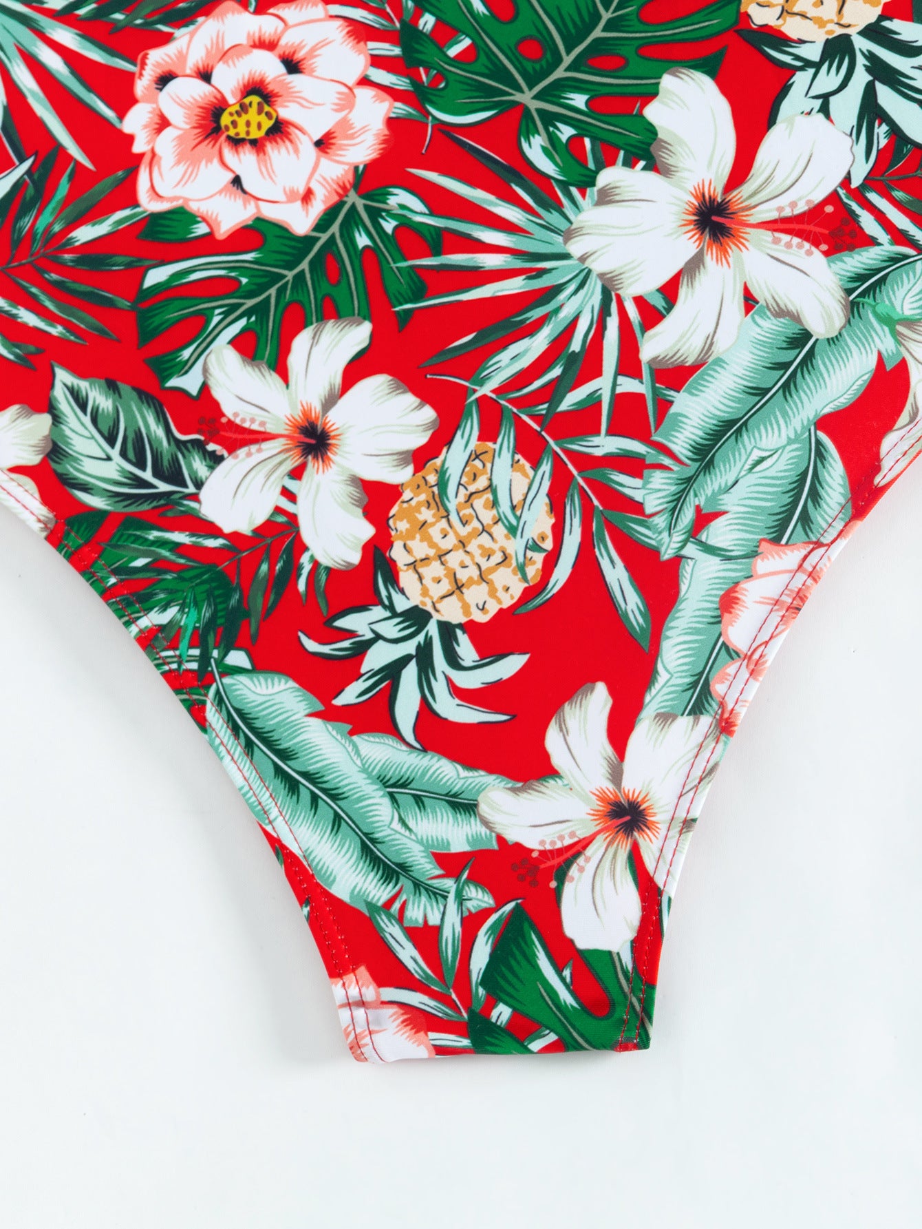 LADIES THREE PIECE BIKINI BEACHWEAR SWIMWEAR SET RED (SIZE S - XL)