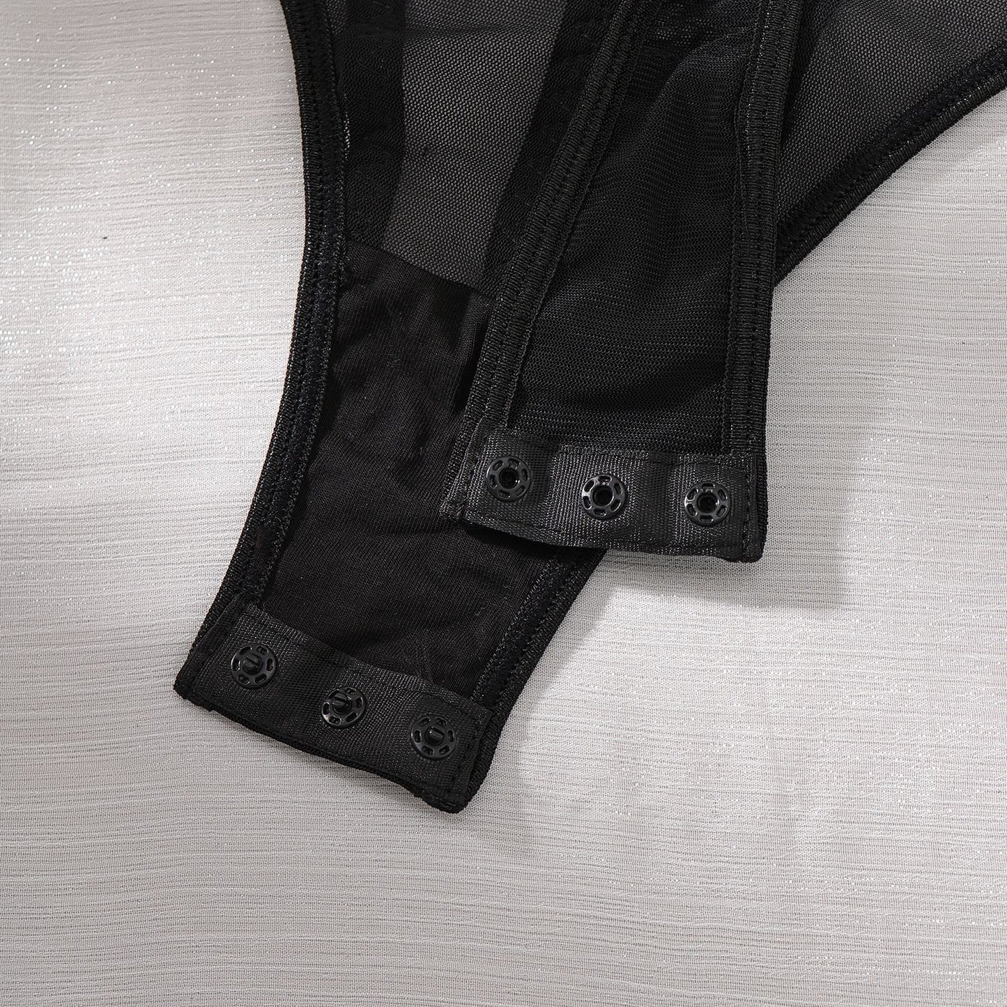LADIES SEXY MESH BODYSUIT BLACK (SIZE S - L)