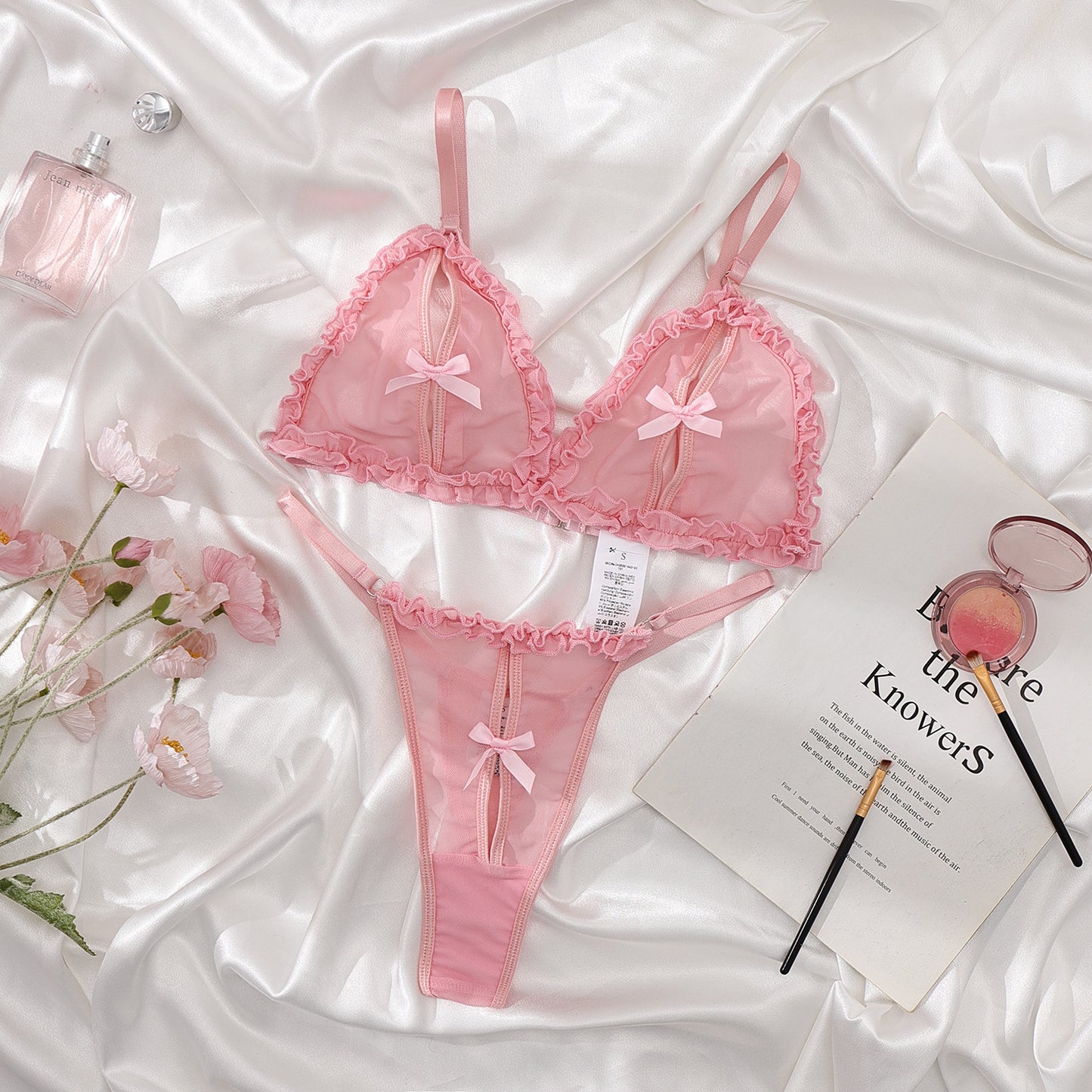 LADIES BRA SET PINK (SIZE S - L)