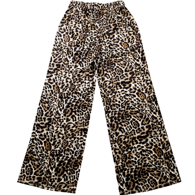 LADIES HIGH WAIST PANTS APRICOT-BEIGE / GRAY (SIZE S - L)