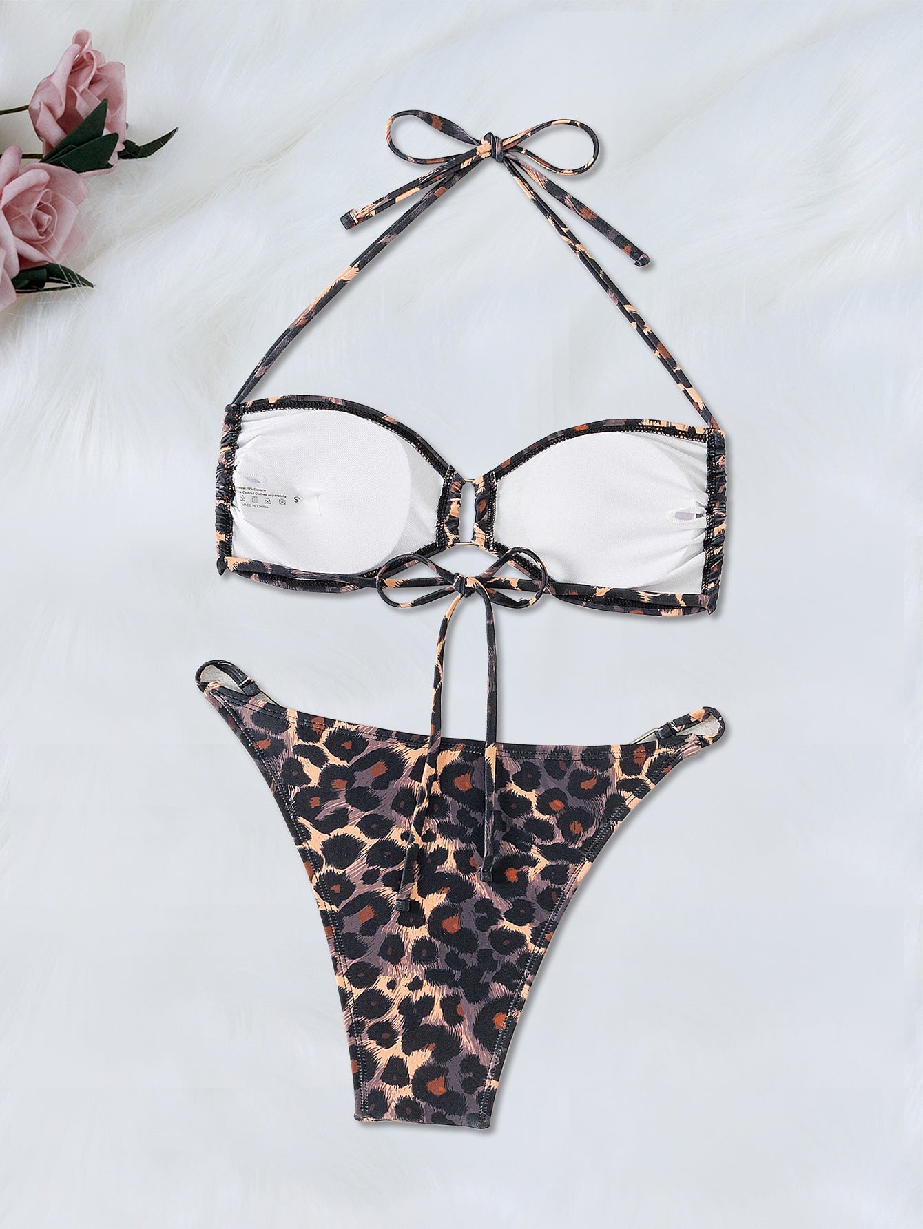 LADIES TWO PIECE BIKINI SWIMWEAR COLOUR AS SHOWN (SIZE S - L)
