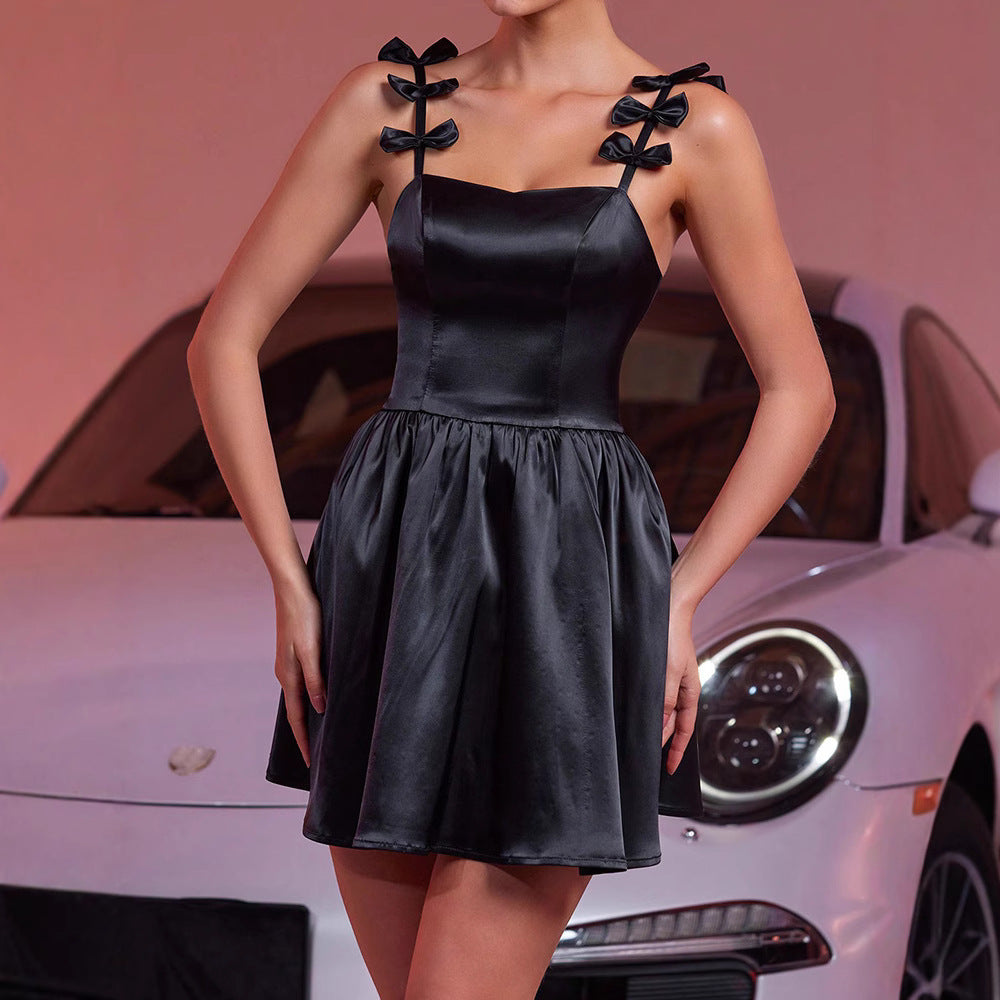LADIES MINI PARTY DRESS BLACK (SIZE XS - L)
