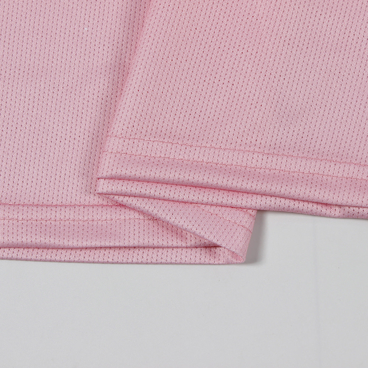LADIES LOOSE CASUAL V-NECK T-SHIRT PINK (SIZE S - L)