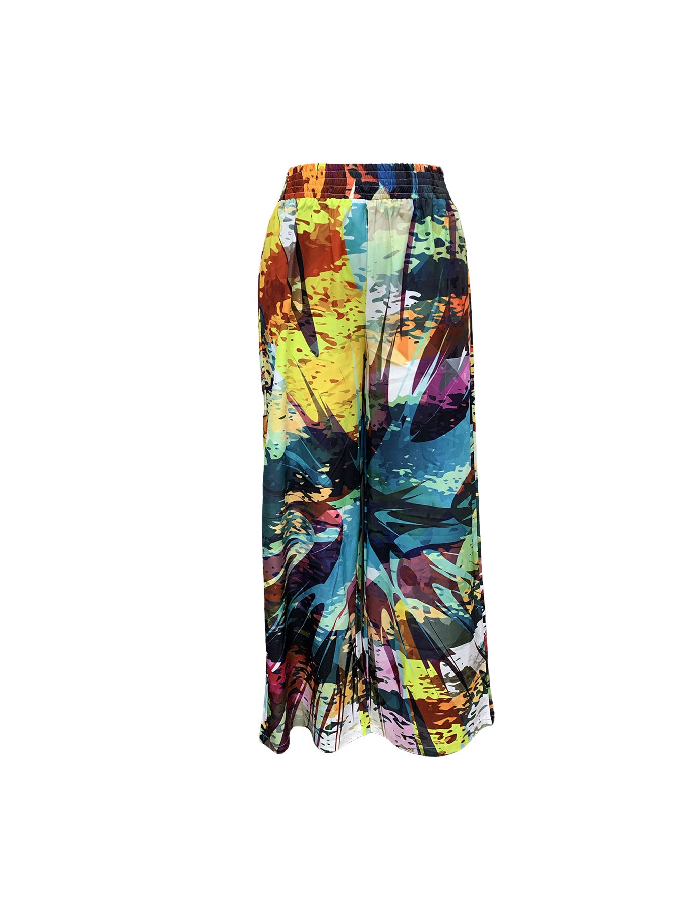 LADIES WIDE LEG CASUAL PANTS (SIZE S - 2XL)