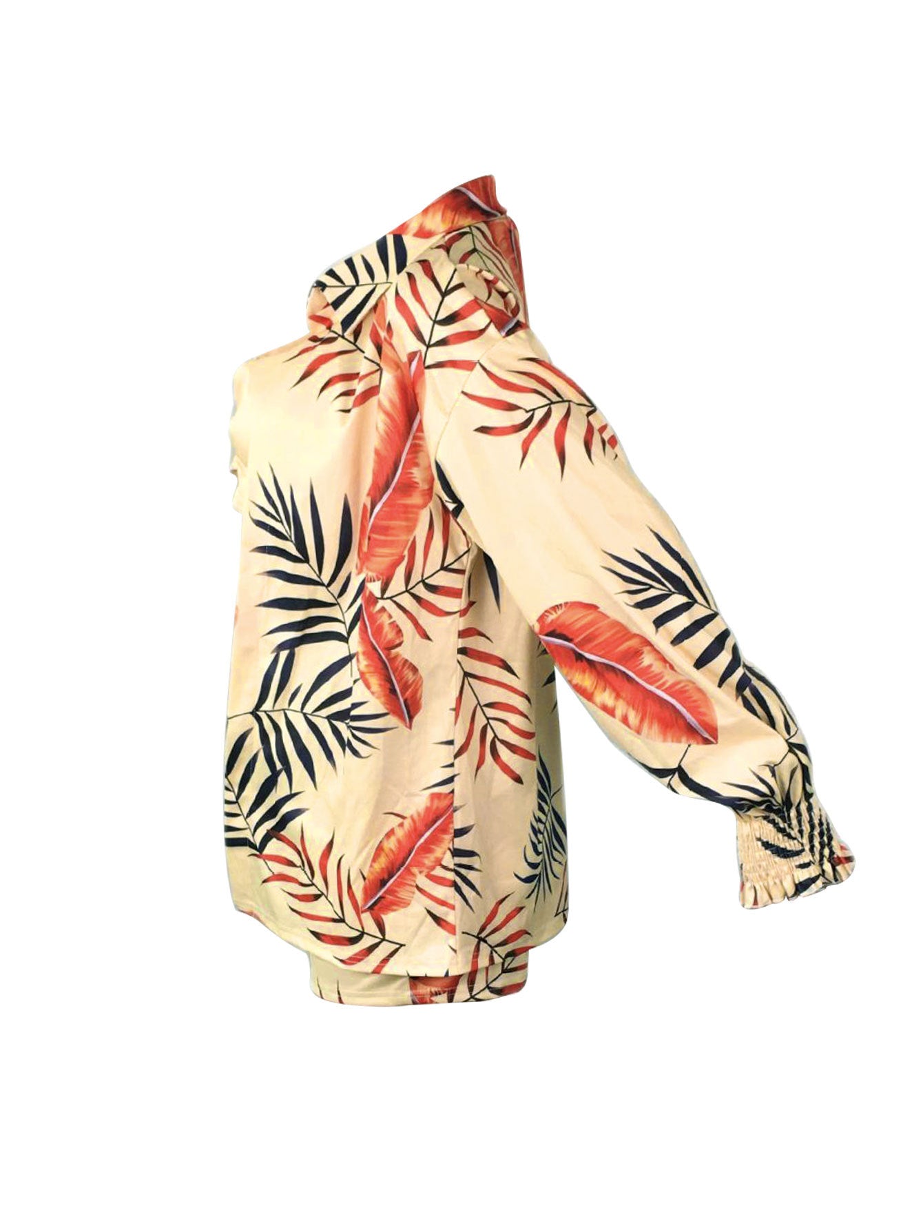 LADIES THREE PIECE SWIMWEAR COVER UP & SHORTS SET LIGHT YELLOW-KHAKI (SIZE S - 2XL)