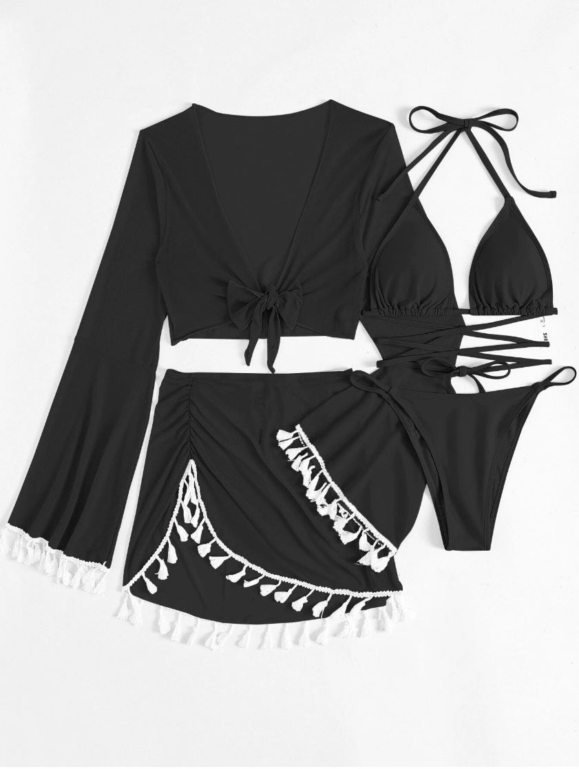 LADIES MESH BIKINI SWIMWEAR BEACHWEAR SET 7 DIFFERENT COLOUR OPTIONS) (SIZE S - XL)