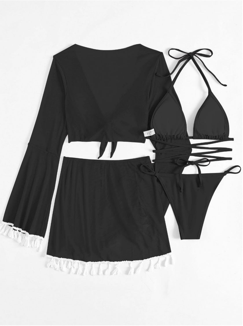 LADIES MESH BIKINI SWIMWEAR BEACHWEAR SET 7 DIFFERENT COLOUR OPTIONS) (SIZE S - XL)