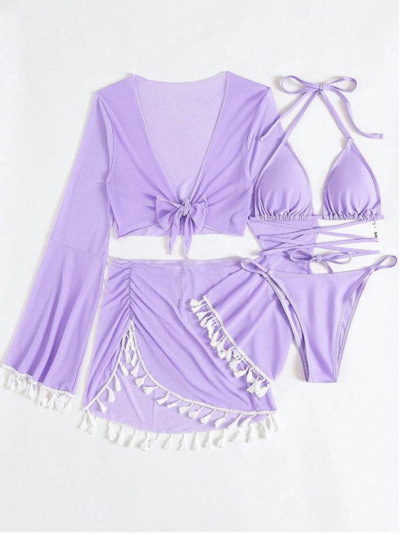 LADIES MESH BIKINI SWIMWEAR BEACHWEAR SET 7 DIFFERENT COLOUR OPTIONS) (SIZE S - XL)