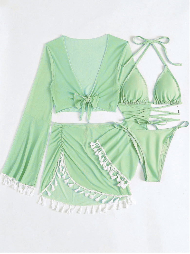 LADIES MESH BIKINI SWIMWEAR BEACHWEAR SET 7 DIFFERENT COLOUR OPTIONS) (SIZE S - XL)