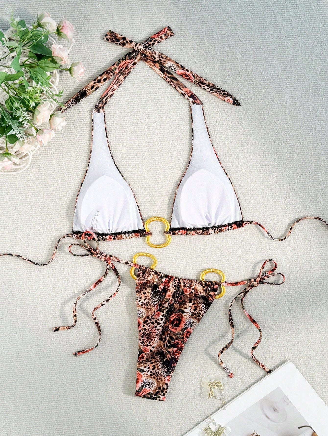 LADIES TWO PIECE BIKINI SWIMWEAR (SIZE XS - L)