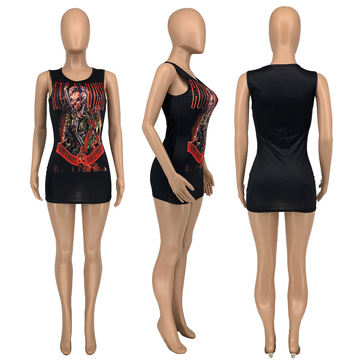 LADIES SLEEVELESS MINI DRESS (SIZE S - 2XL)