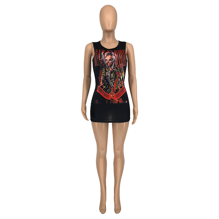 LADIES SLEEVELESS MINI DRESS (SIZE S - 2XL)