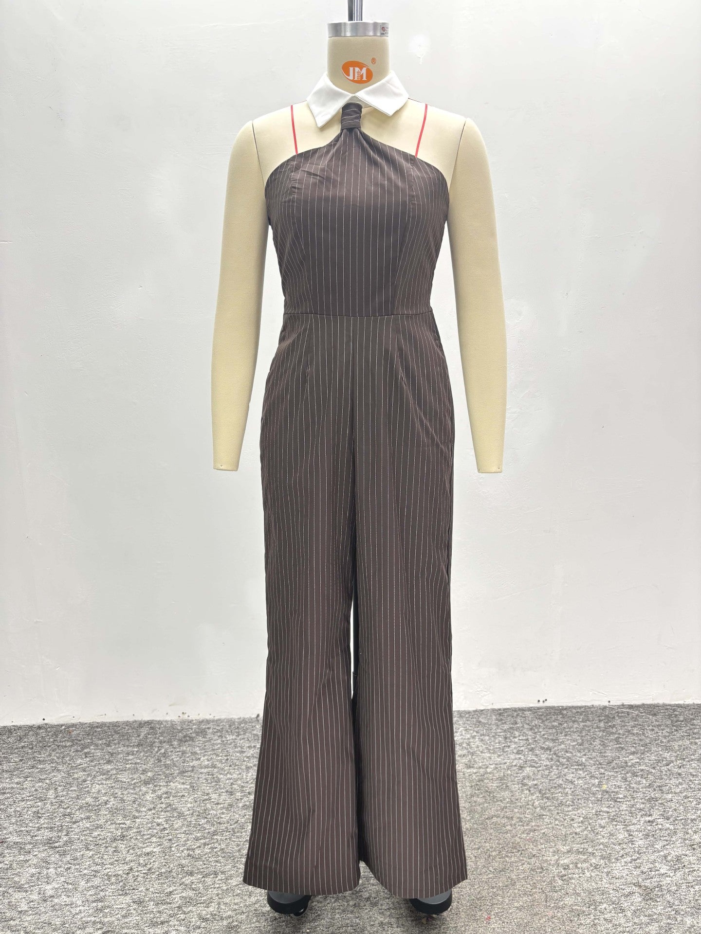 LADIES SLEEVELESS JUMPSUIT BROWN (SIZE S - 2XL)