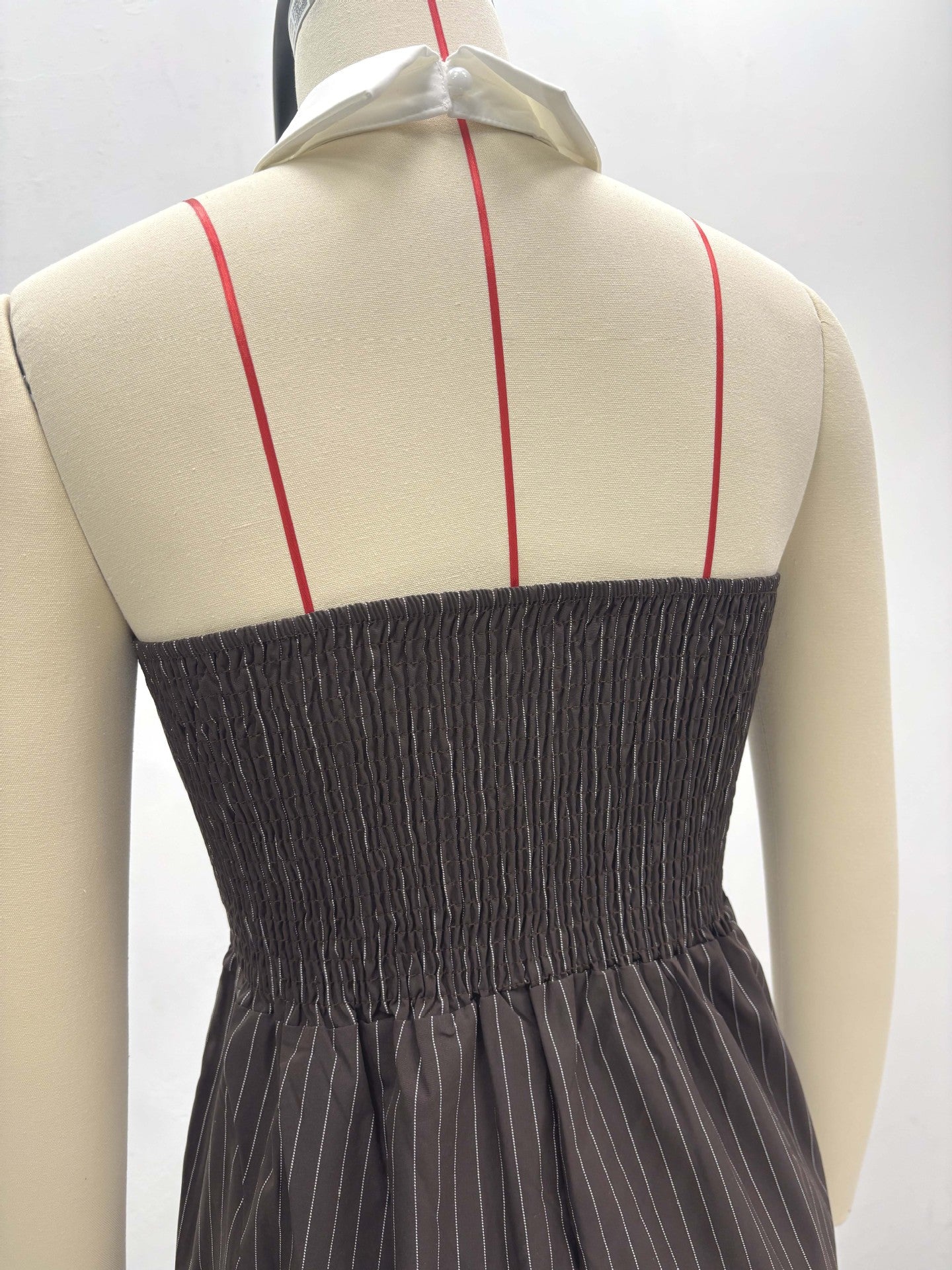 LADIES SLEEVELESS JUMPSUIT BROWN (SIZE S - 2XL)