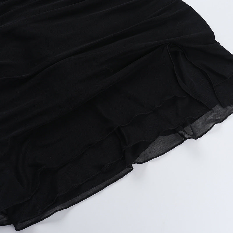 LADIES HALTERNECK BODYCON DRESS BLACK (SIZE S - L)