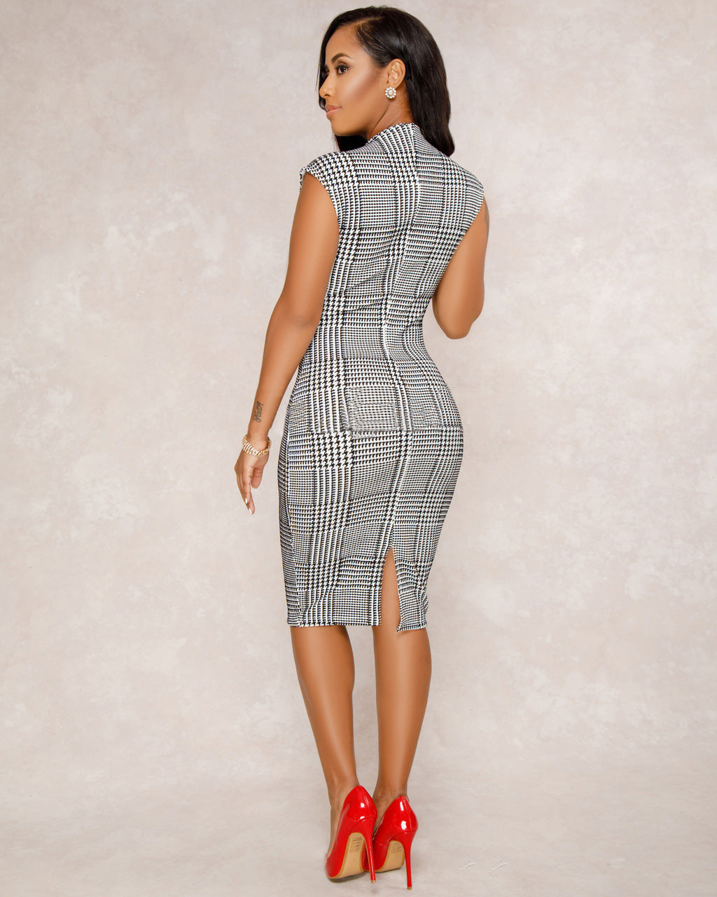 LADIES SLEEVELESS DRESS BLACK (SIZE S - XL)