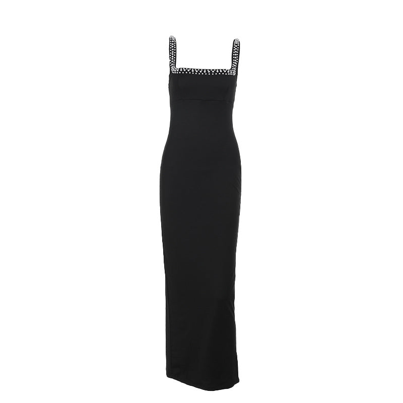 LADIES LONG DRESS BLACK (SIZE S - L)
