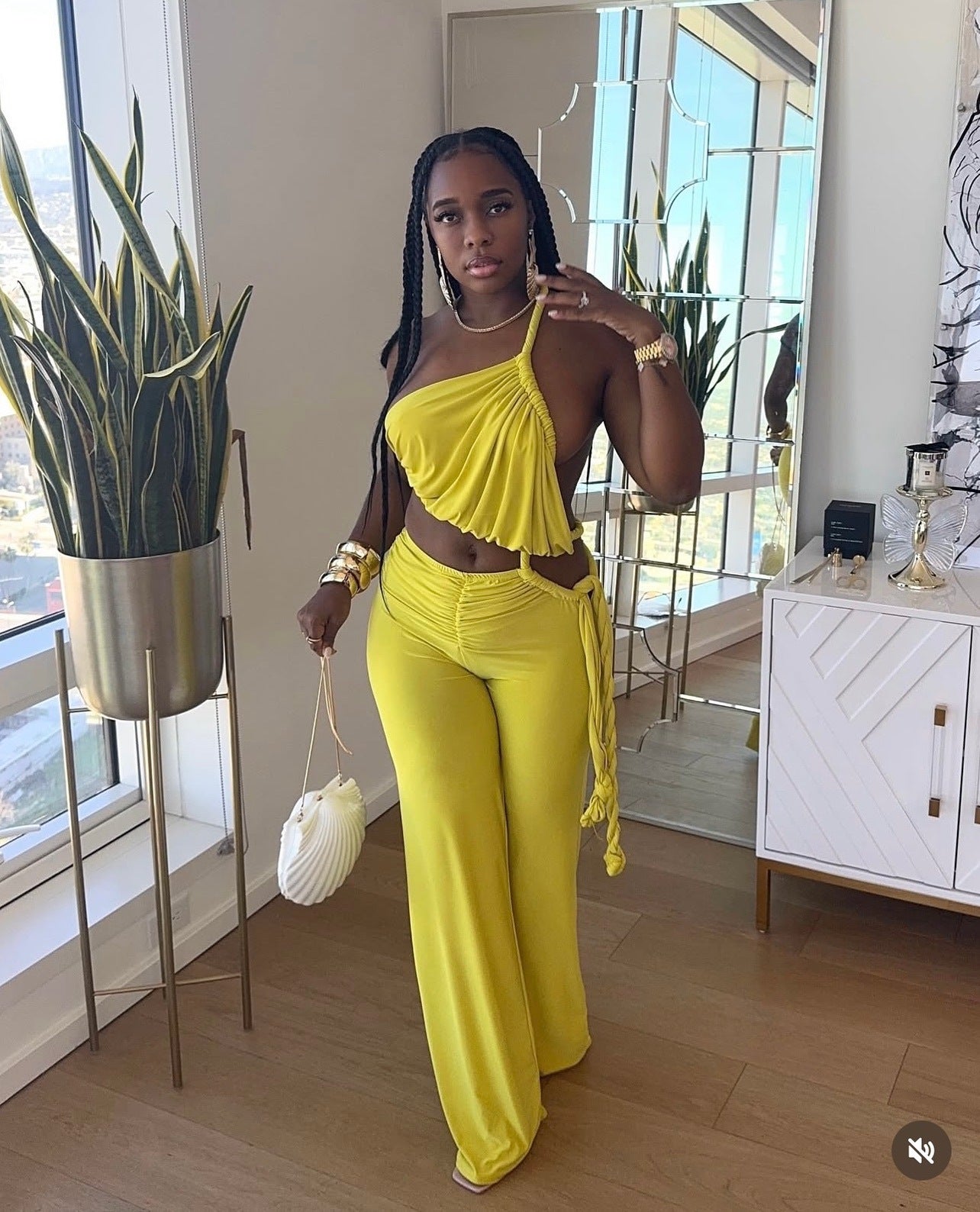 LADIES STRAPLESS JUMPSUIT YELLOW / BLACK (SIZE S - 2XL)