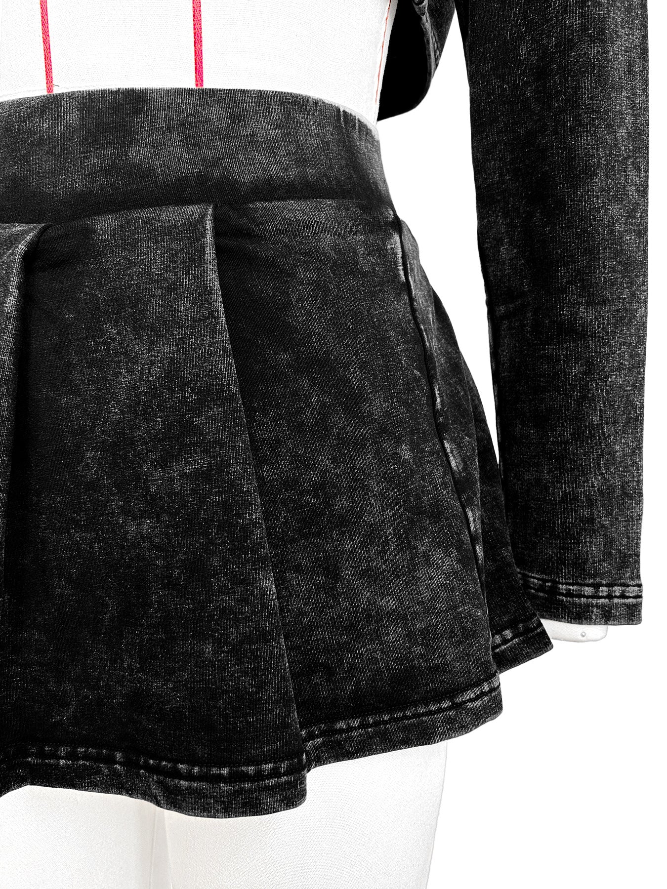 LADIES THREE PIECE SKIRT SET BLACK / PINK / TURQUOISE BLUE / BROWN (SIZE S - 2XL)