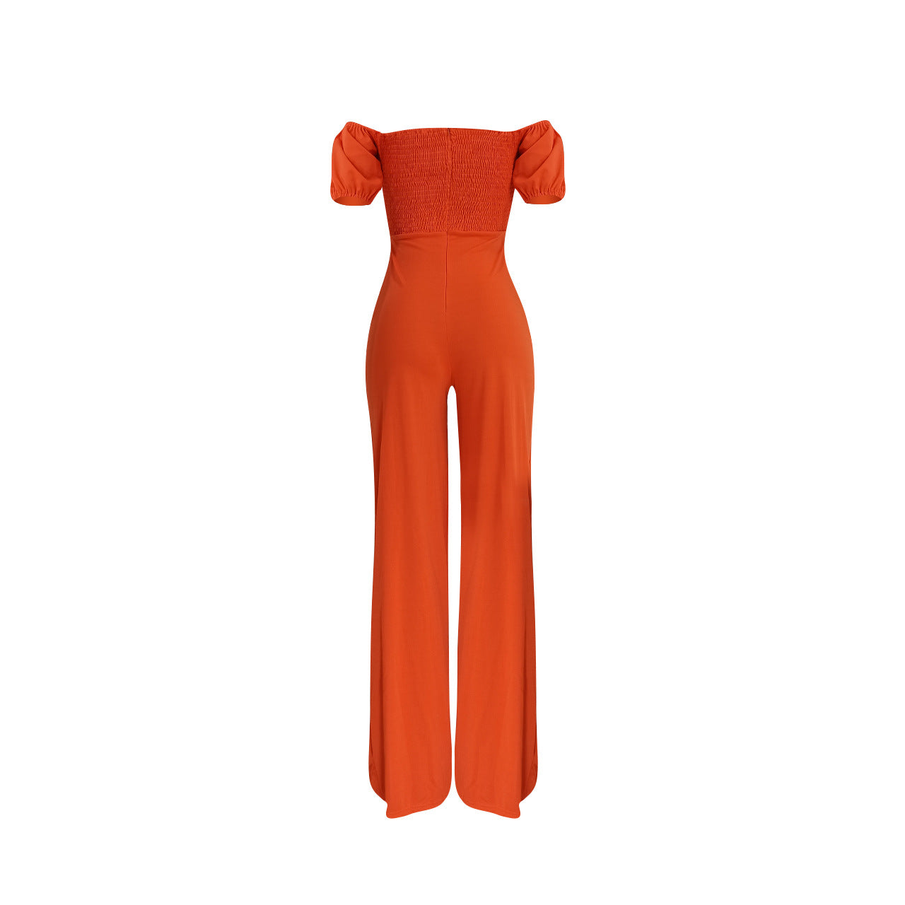 LADIES OFF THE SHOULDER JUMPSUIT GREEN / BLACK / ORANGE / DARK PINK (SIZE S - 2XL)